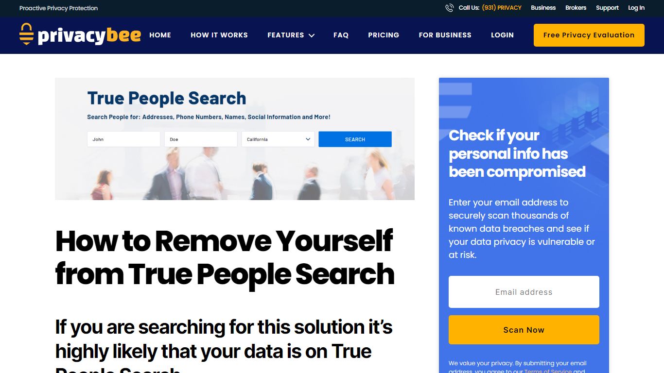 How To Remove Your Info From TruePeopleSearch | Easiest Guide - Privacy Bee